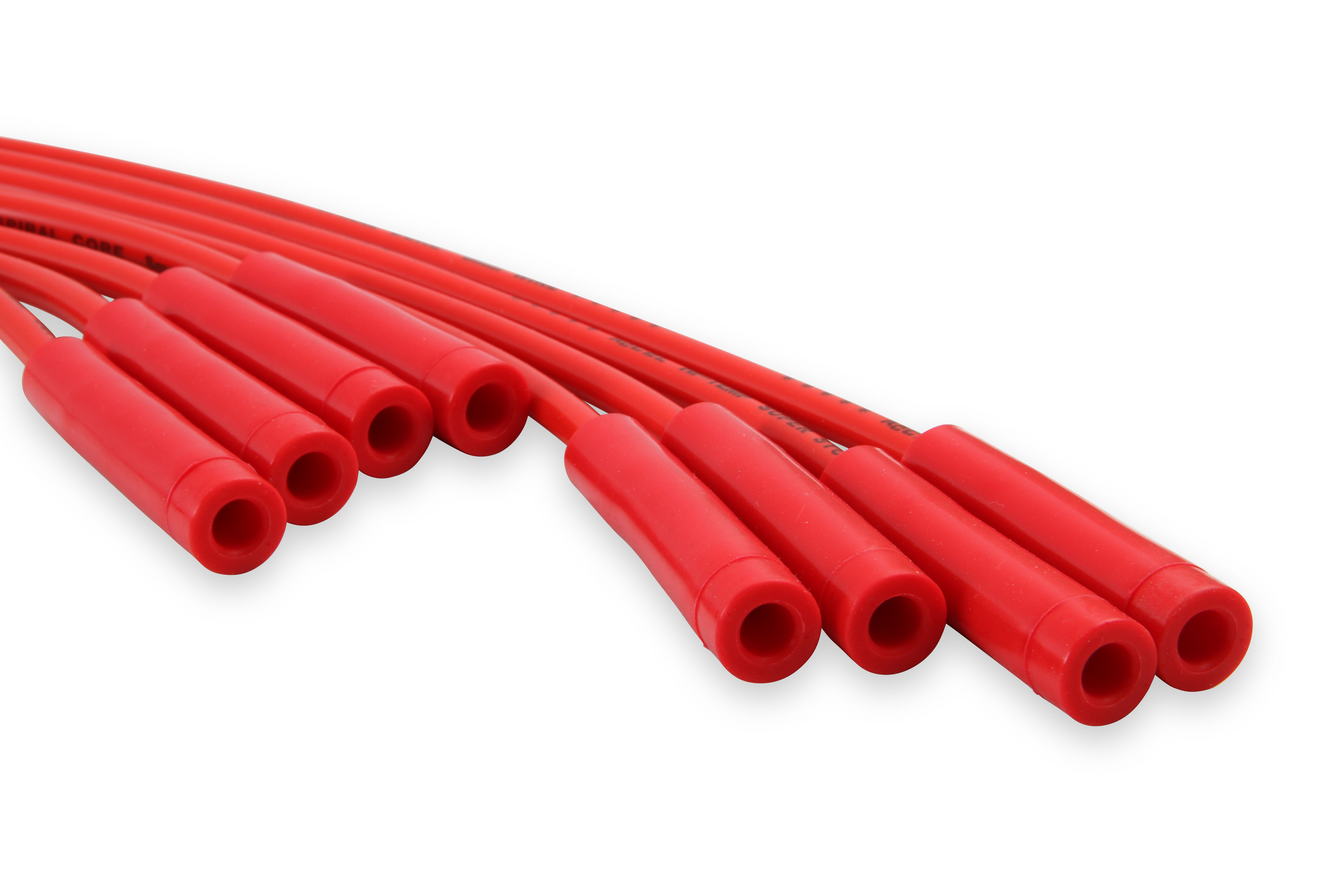 Picture of Accel 5040R 8mm Universal Spark Plug Wire Set - Red with Straight Boots