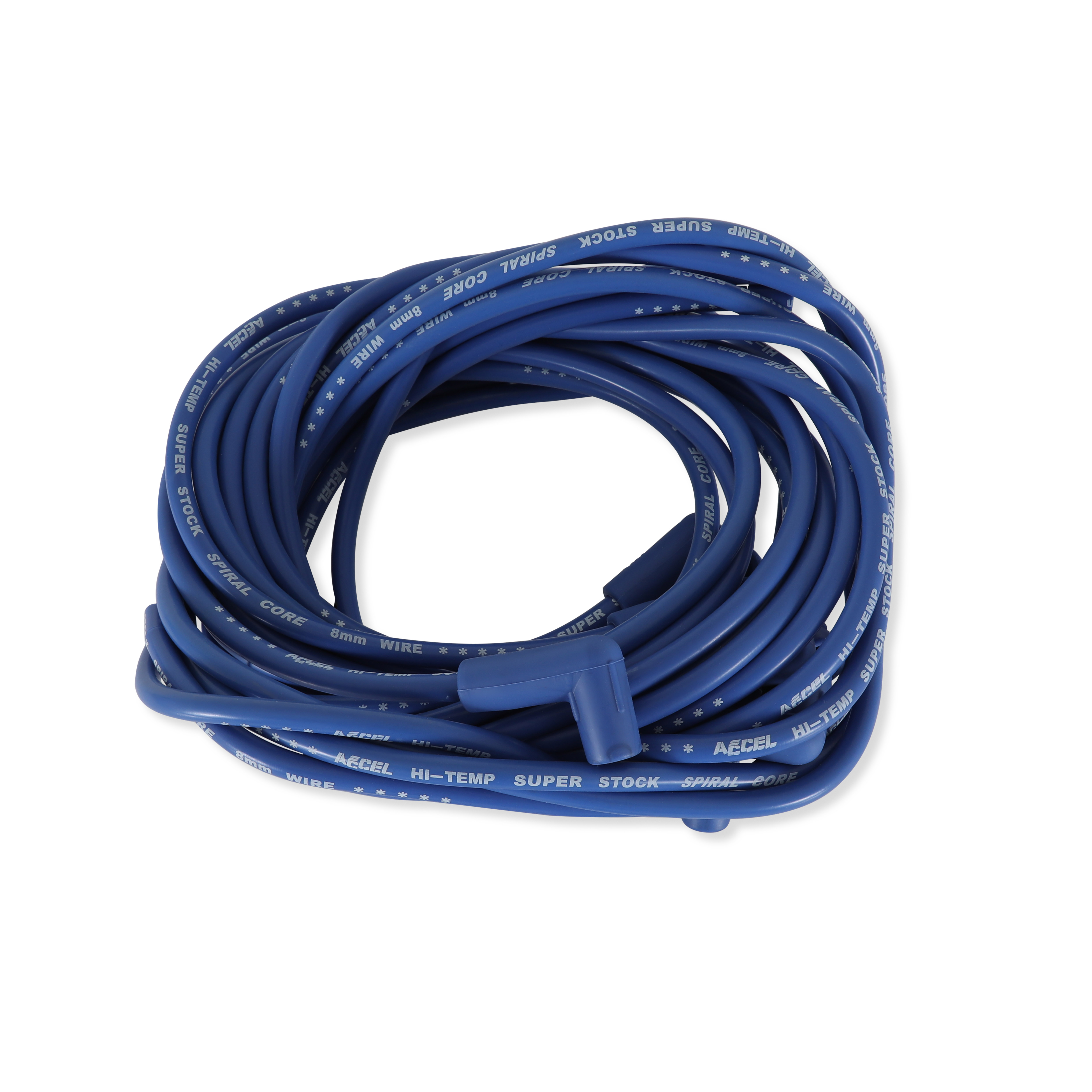 Picture of Accel 5041B 8mm Universal Spark Plug Wire Set Blue with 90° Boots
