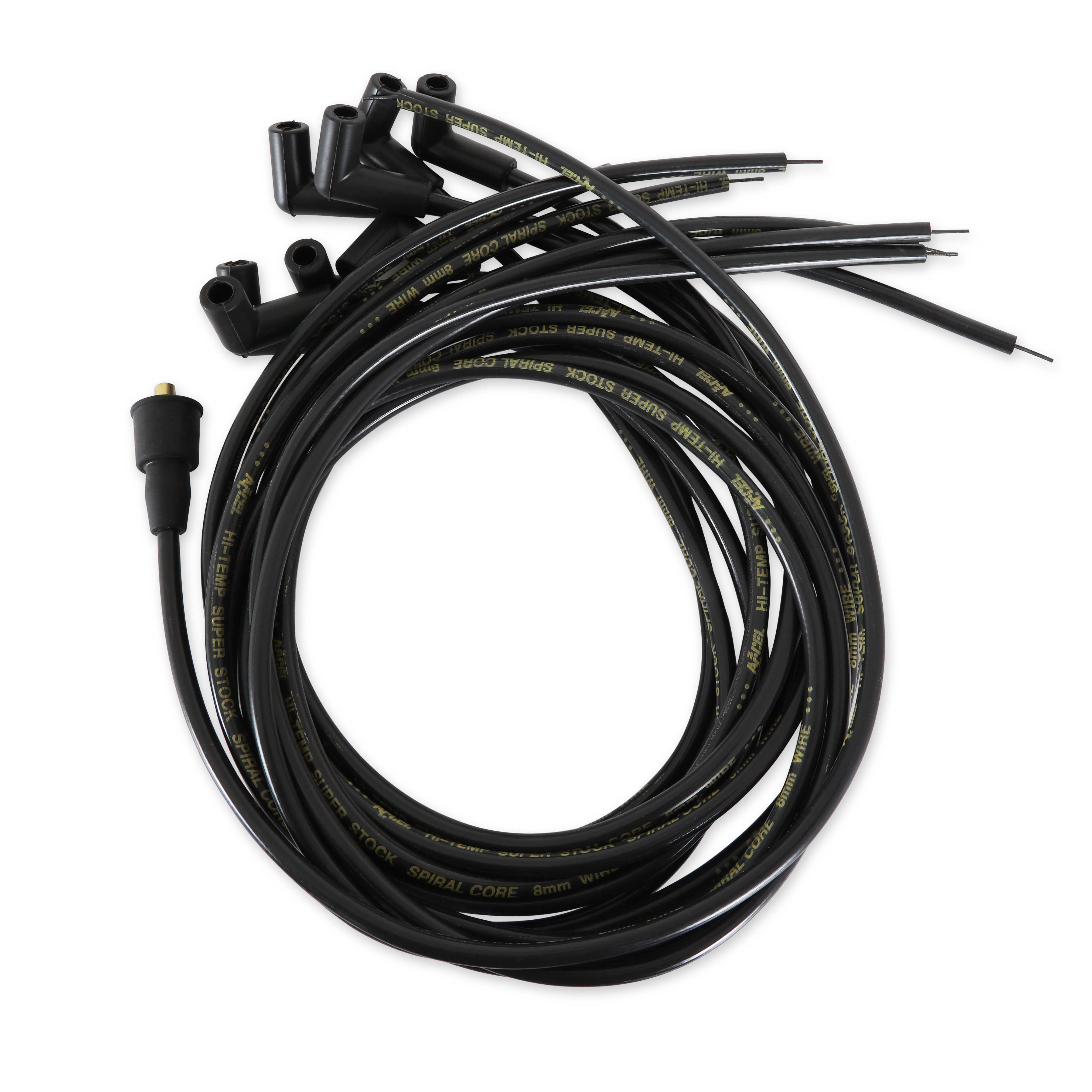 Picture of Accel 5041K 8mm Spark Plug Wire Set Universal Black 90 Degree Boots