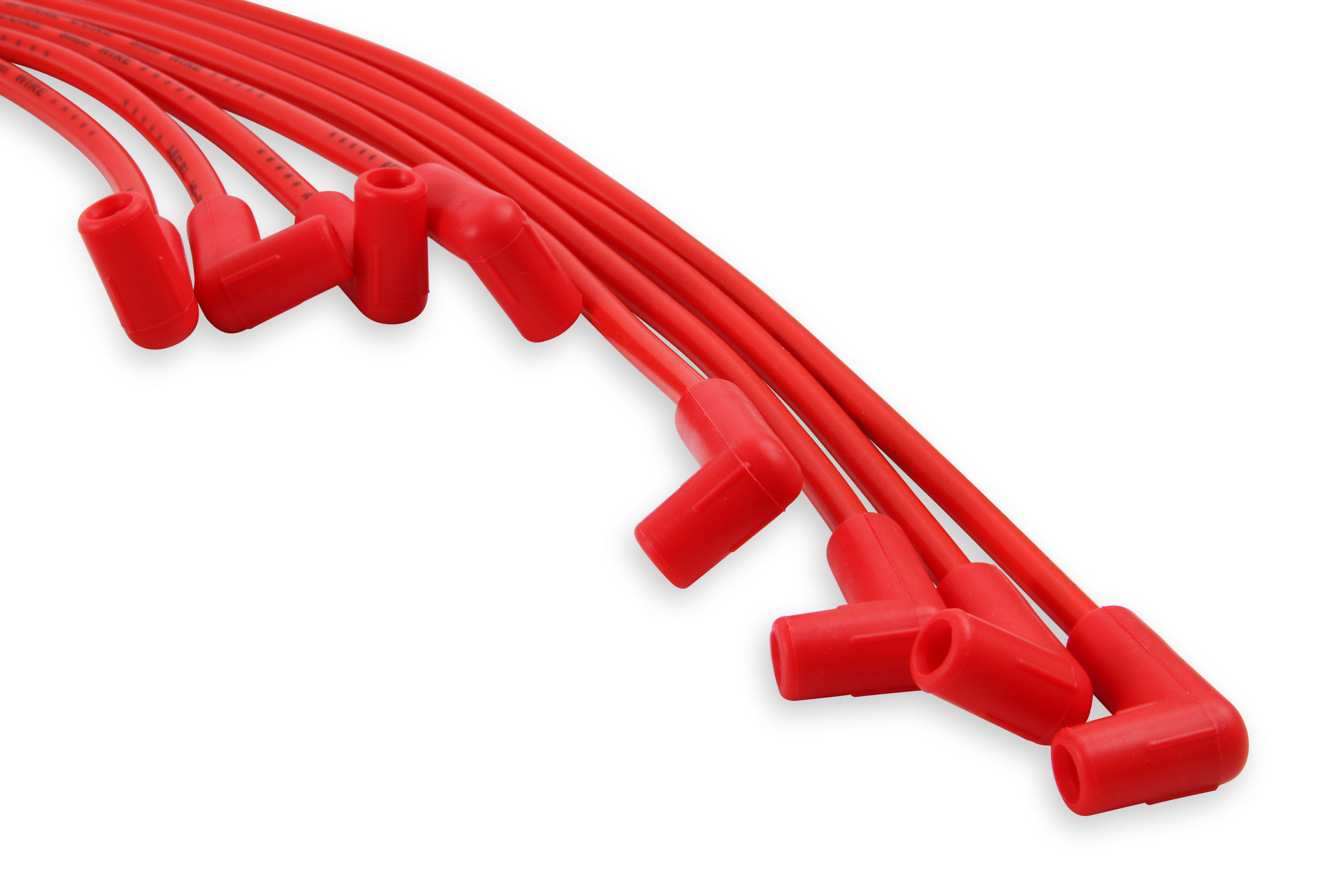Picture of Accel 5041R 8mm Universal Spark Plug Wire Set - Red with 90° Boots