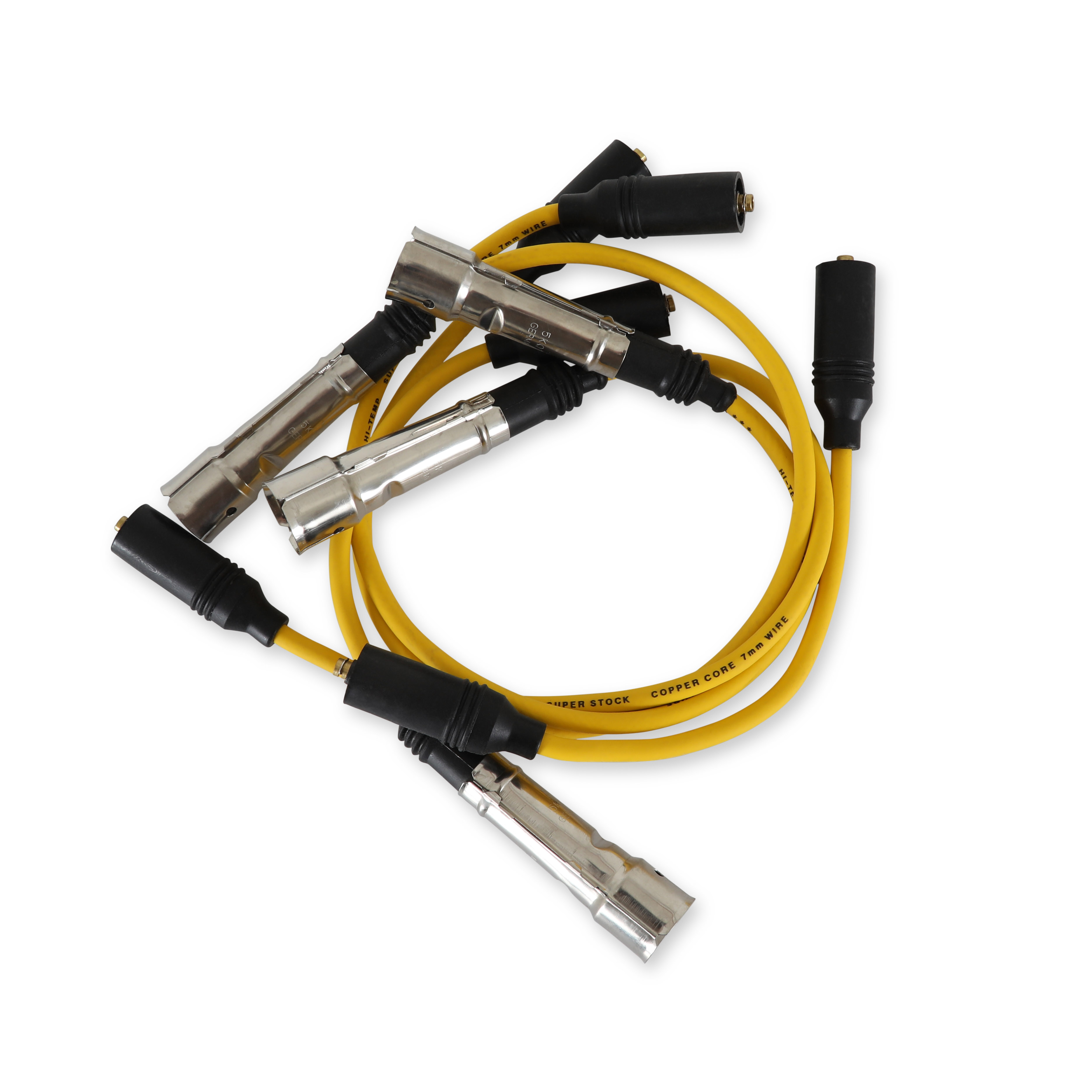 Picture of Accel 5151 Super Stock 7mm Spark Plug Wire Set - Yellow