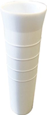 Tigress 88152-5 Vinyl Liner Insert for 10" Flared Aluminum Rod Holders, White