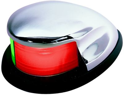 Seachoice 04921 Zamak Bi-Color Bow Navigation Light Red/Green