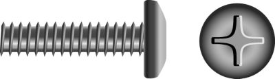 Seachoice RP-SC0830 Phillips Pan Head Machine Screw 1/4"-20 x 2-1/2" Stainless Steel