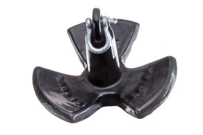 Seachoice 41520 River Anchor 20 Lb Black Vinyl Coated Cast Iron