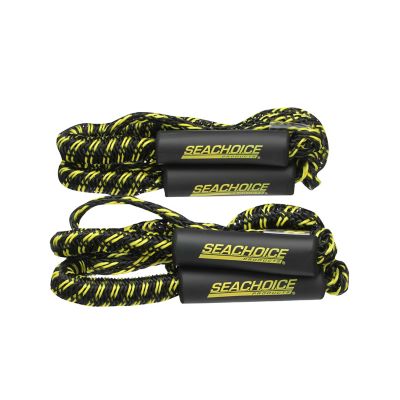 Seachoice 42481 Bungee Dock Line 6-9 Ft Double-Braid 2-Pack