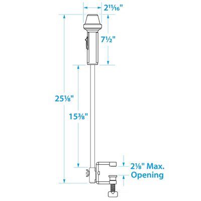Seachoice 06131 Bi-Color Portable Battery Operated Bow Navigation Light