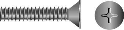 Seachoice RP-SC2683 Phillips Flat Head Machine Screw 10-32 x 1 Inch Stainless Steel