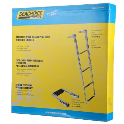 Seachoice 71321 4-Step Telescoping Swim Platform Ladder Stainless Steel