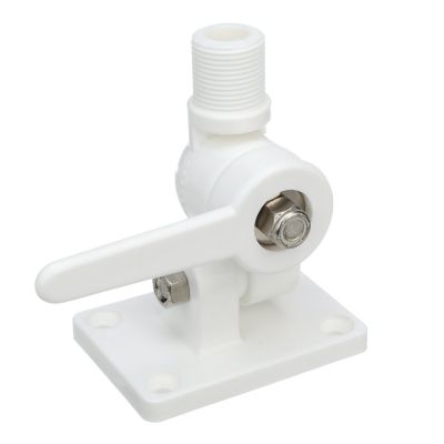Seachoice 19501 4-Way Nylon Antenna Ratchet Mount Kit White