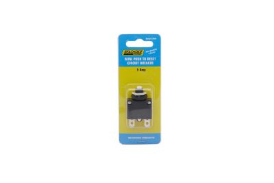 Seachoice 13381 Mini Push to Reset Circuit Breaker 5 Amp