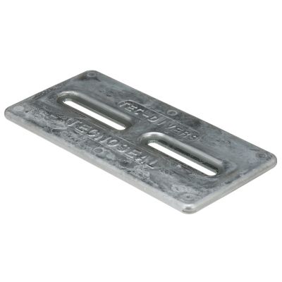 Seachoice 95613 Aluminum Hull Plate Anode 12" x 5" x 1/2"