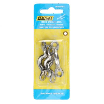 Seachoice 28811 Forged Stainless Steel Eye Straps 3/8 In. (Set of 4)