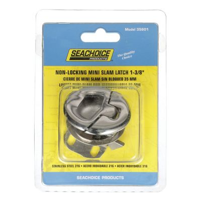 Seachoice 50-35601 Non-Locking Grand Slam Latch Mini Round 1-3/8" 316 Stainless Steel
