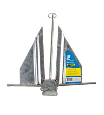 Seachoice 41640 Utility Anchor with Slip Ring Size 15E Galvanized Steel