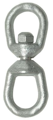 Seachoice 43520 Eye & Eye Swivel Hot Dip Galvanized 3/8 Inch