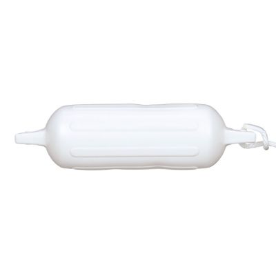 Seachoice DE77231S Twin Eye Ribbed Boat Fender Kit White 6.5 x 23 Inch