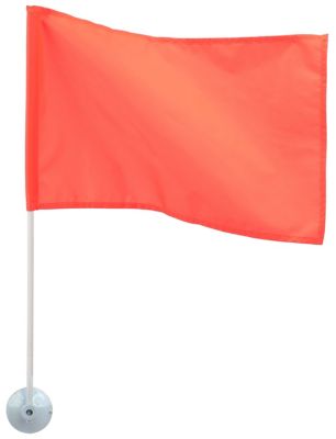 Seachoice 78301 Heavy-Duty Marine Orange Ski Flag with 24-Inch Pole