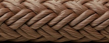 Seachoice 39961 Double-Braid Nylon Dock Line 1/2" x 20' Burgundy with Eye Splice