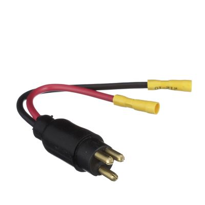 Seachoice 13751 Trolling Motor Plug Straight Male 12V Motor Side 6in Lead