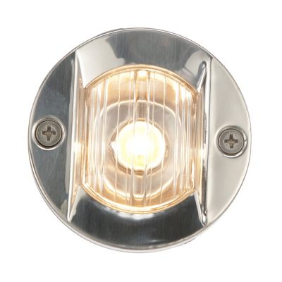 Seachoice 05381 Round Transom Navigation Light 3 Inch Stainless Steel