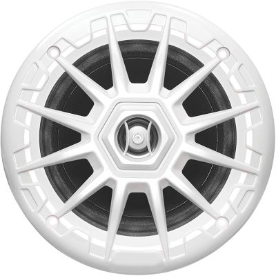 Seachoice MRGB55WSC 5.25" Marine LED Speakers 150W 2-Way Weatherproof White