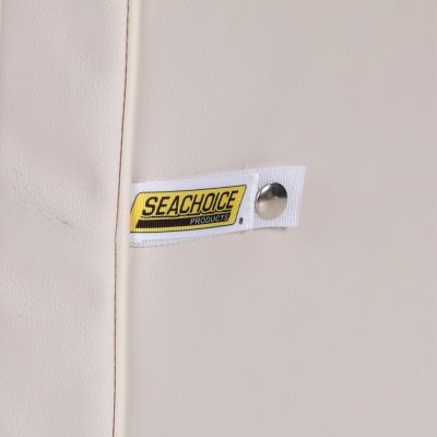 Seachoice 76861 Cooler Cushion 162-Qt White Marine Vinyl with Snap Straps