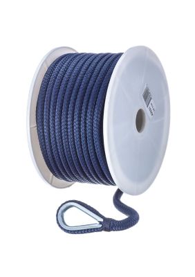 Seachoice 42221 Double-Braid Nylon Anchor Line 3/8 in x 100 ft Navy