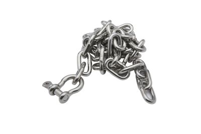 Seachoice 44123 Stainless Steel Anchor Chain 1/4" x 4' with Shackle
