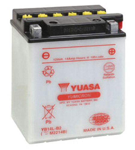 Picture of Yuasa Batteries YUAM2214BIND Yumicron Conventional Battery - YB14L-B2 12V