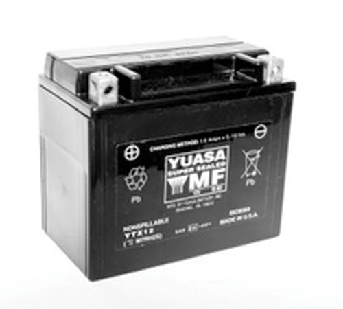 Picture of Yuasa Batteries YUAM7RH2STWN Maintenance Free AGM Battery - YTX12-BS 12V