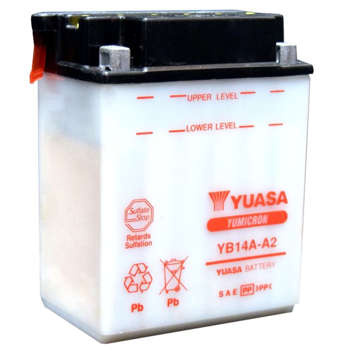 Picture of Yuasa Batteries YUAM2214AIND Yumicron Conventional Battery - YB14A-A2 12V