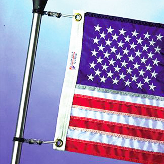 Du-Bro 1502 E/Z On Stainless Steel Flag Clips for Stern Lights and Flag Poles