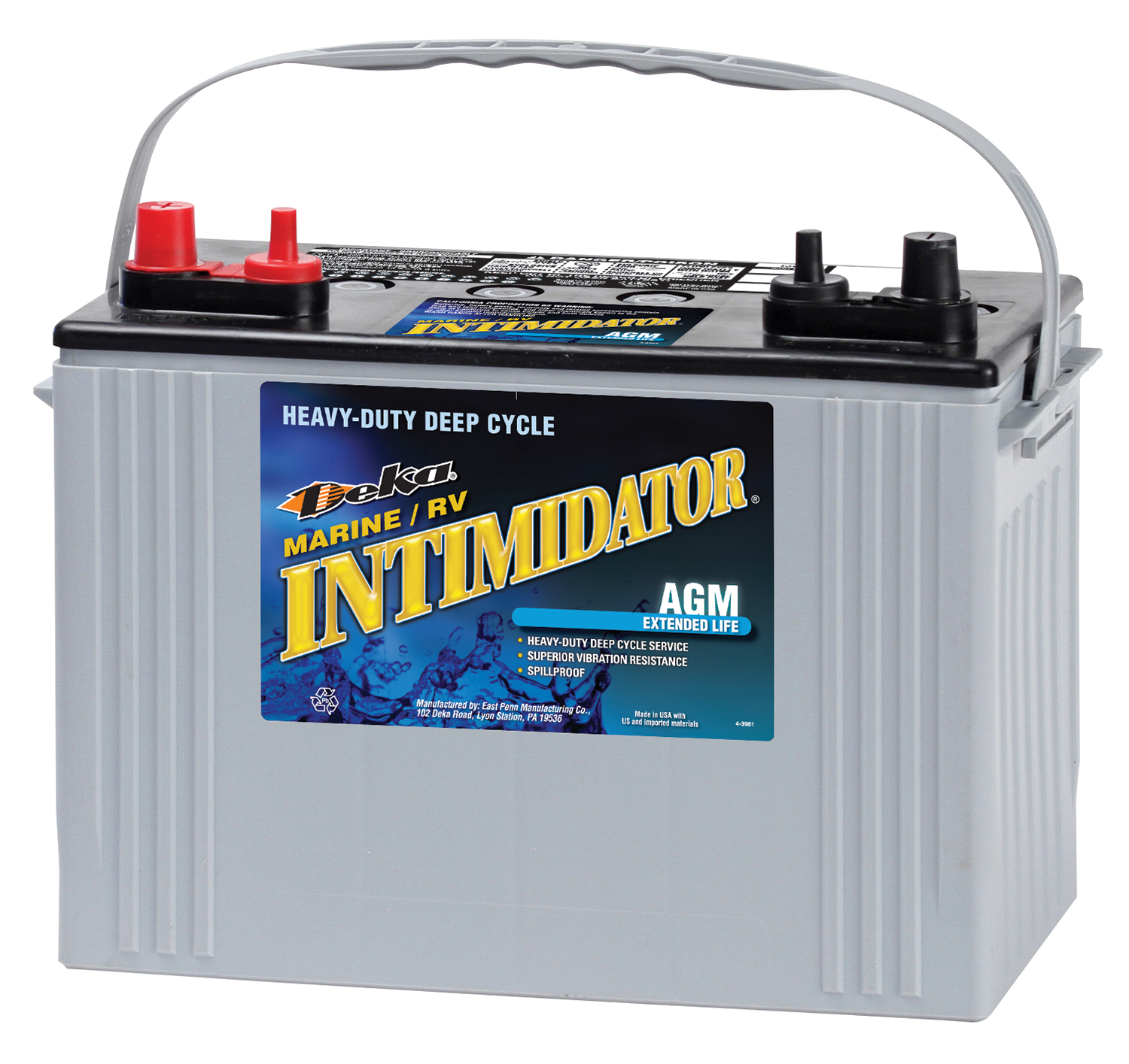 Quicksilver 8A27M Group 27 AGM Marine Battery 580 CCA 92Ah