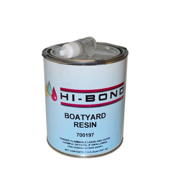 Hi Bond HIB-700197 Boat Yard Polyester Resin Quart with Hardener