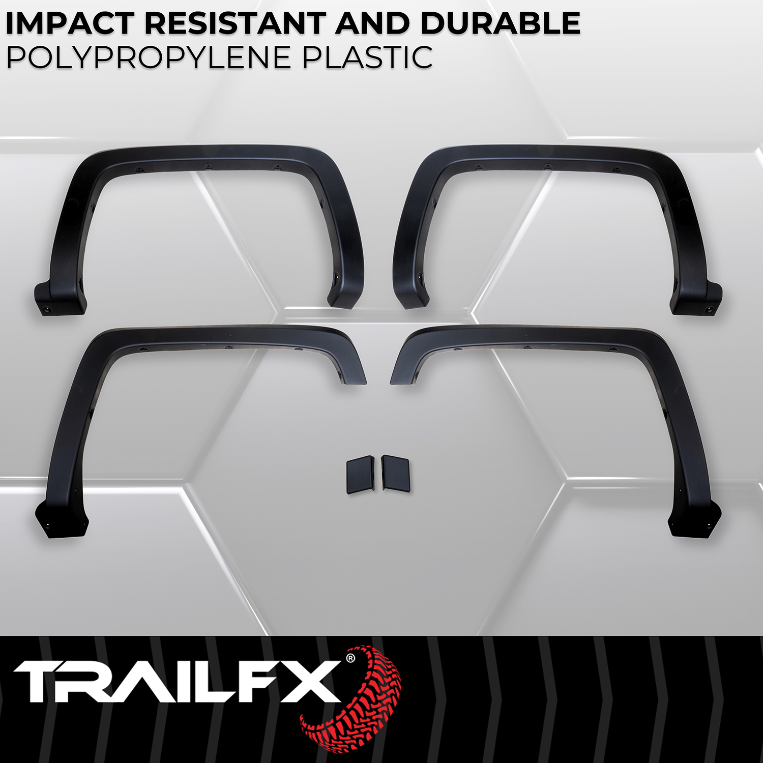 Picture of TrailFX TFC3002OE OE Style Fender Flares Black Smooth Finish Set of 4