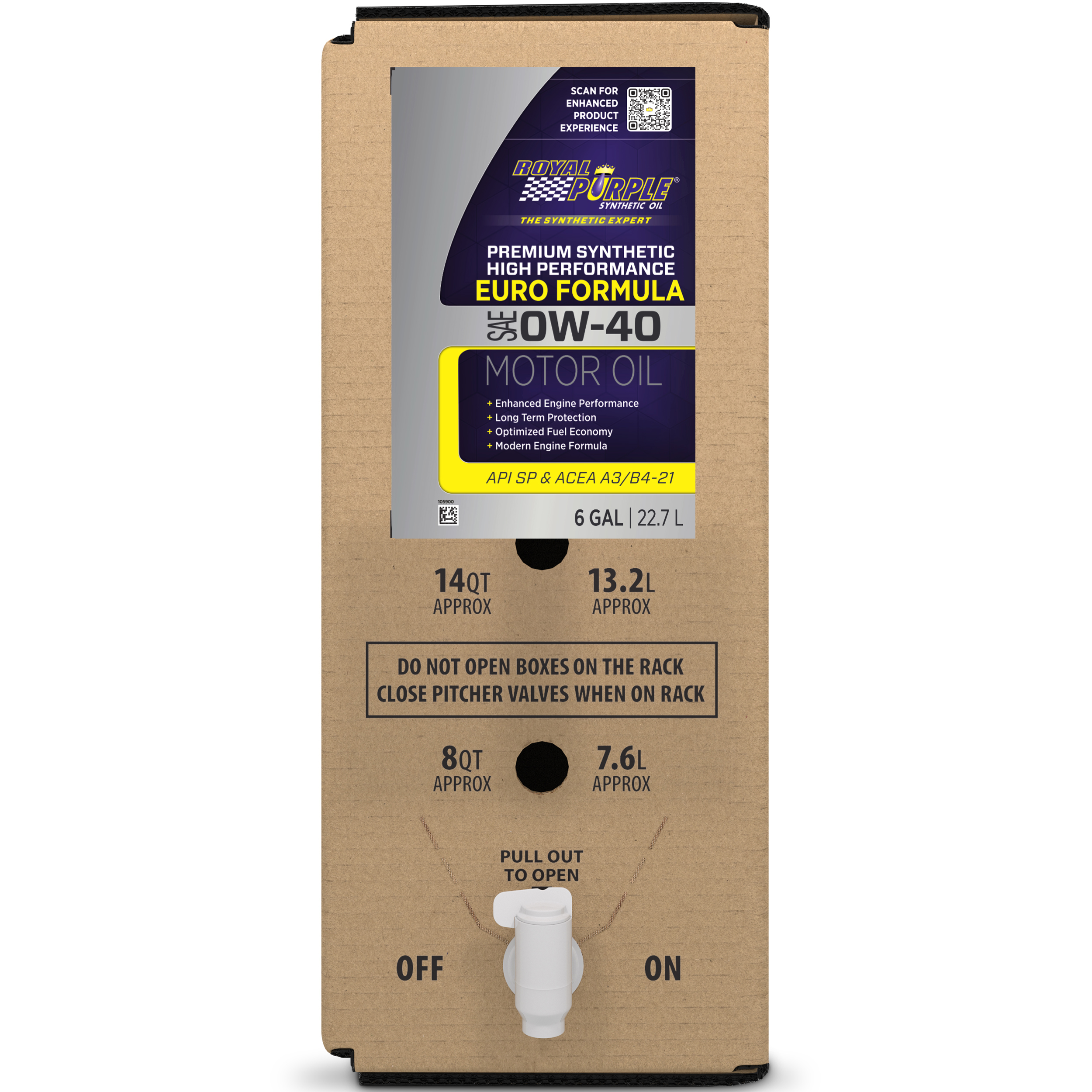 Picture of Royal Purple 60040 SAE 0W-40 High Performance Synthetic Motor Oil