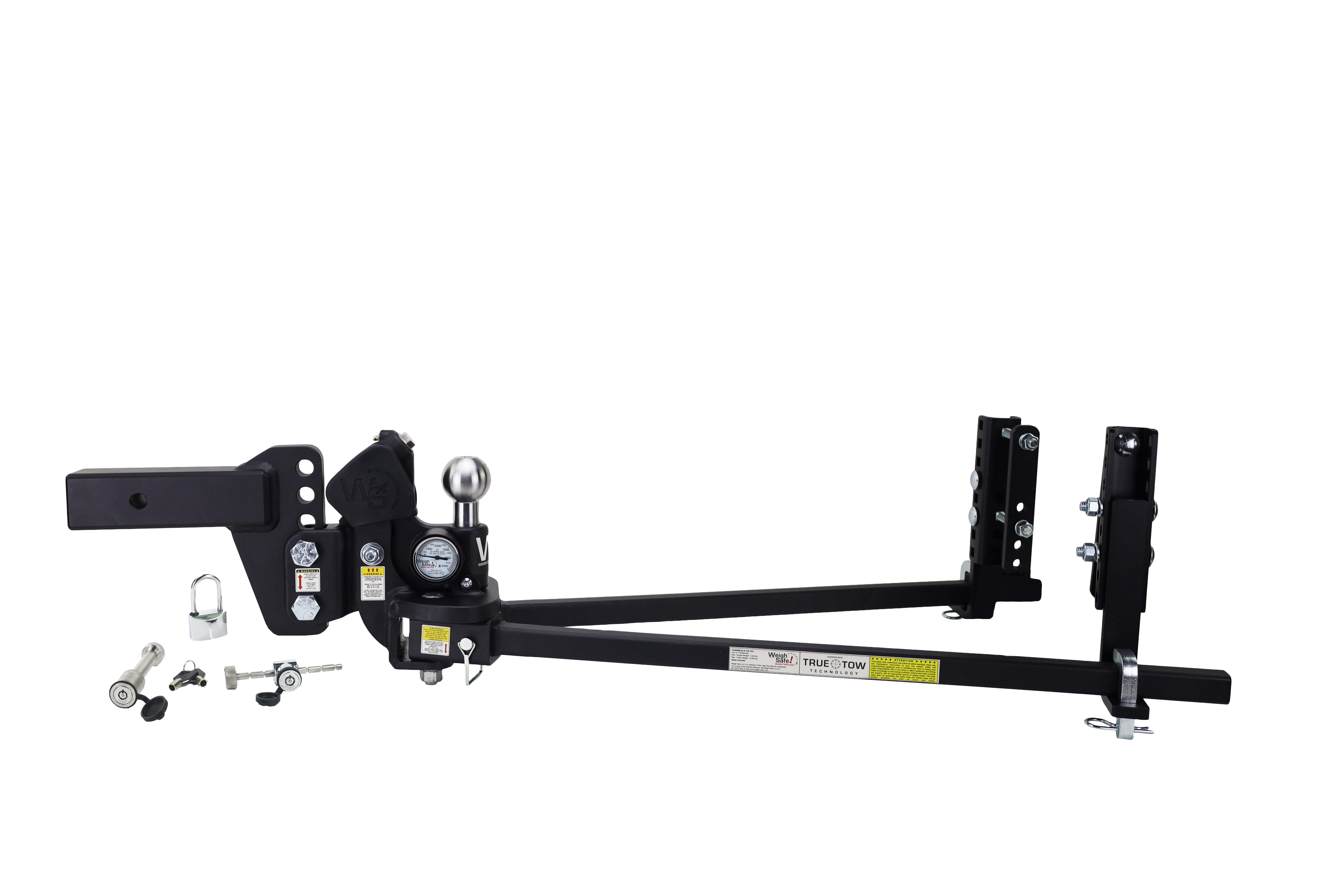 Picture of Weigh Safe TTHW4-2XL-SET True Tow Heavyweight Weight Distribution Hitch Drop Shank GTW - 4in 2in 22K