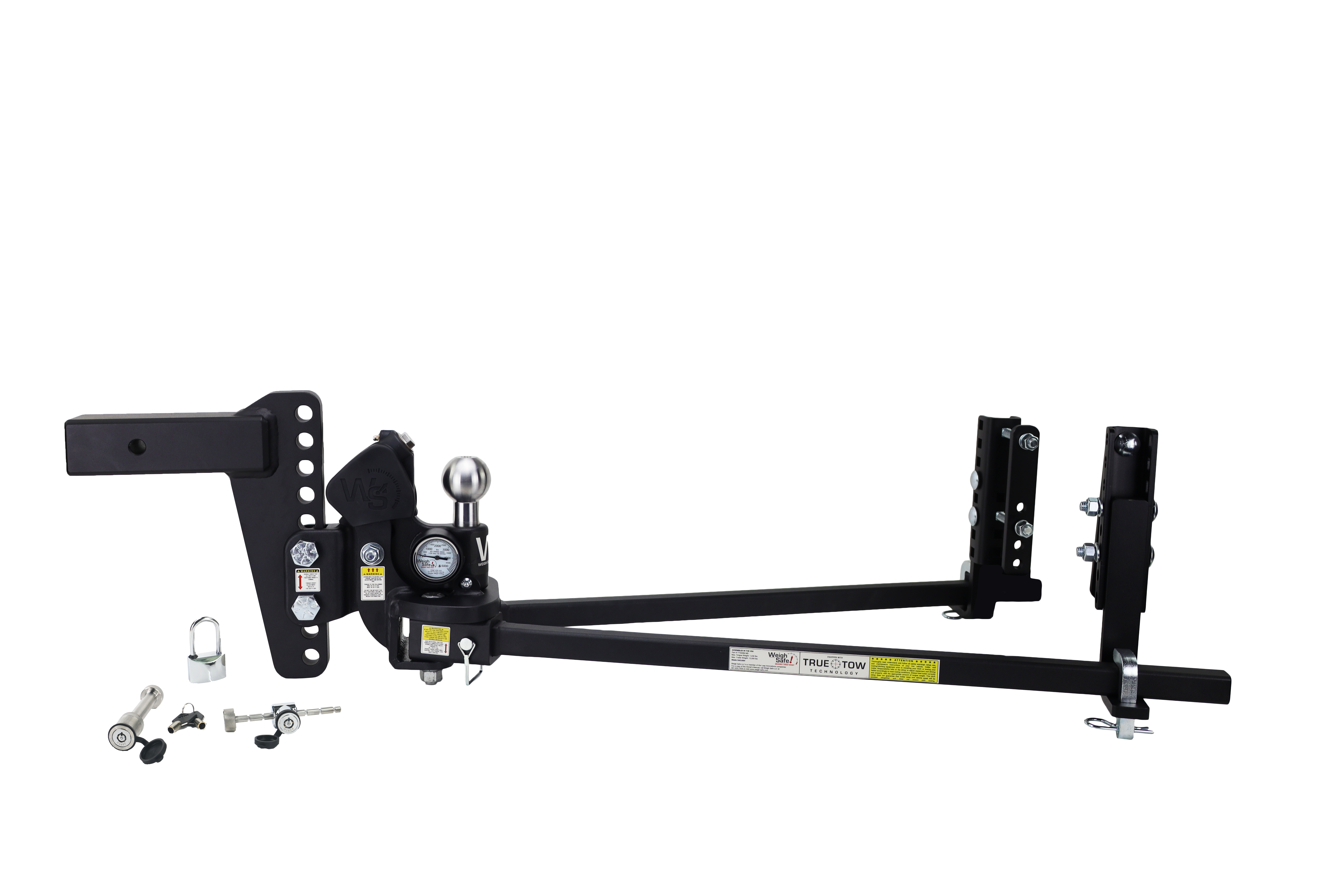 Picture of Weigh Safe TTHW8-2XL-SET True Tow Heavyweight Weight Distribution Hitch Drop Shank GTW - 8 2 22K