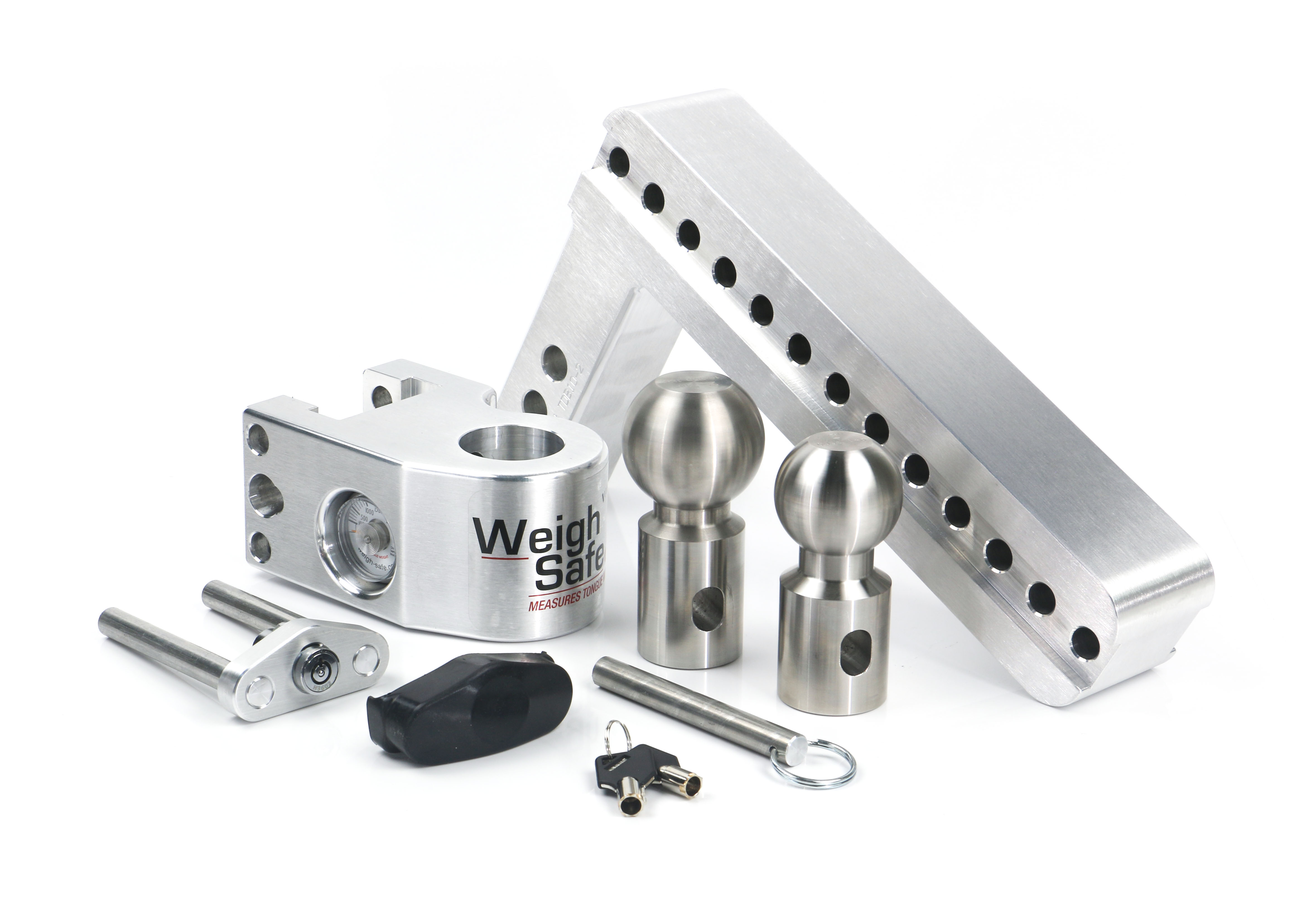 Picture of Weigh Safe WS10-2 Adjustable Ball Mount with Built-In Scale Drop Shank - 10 2