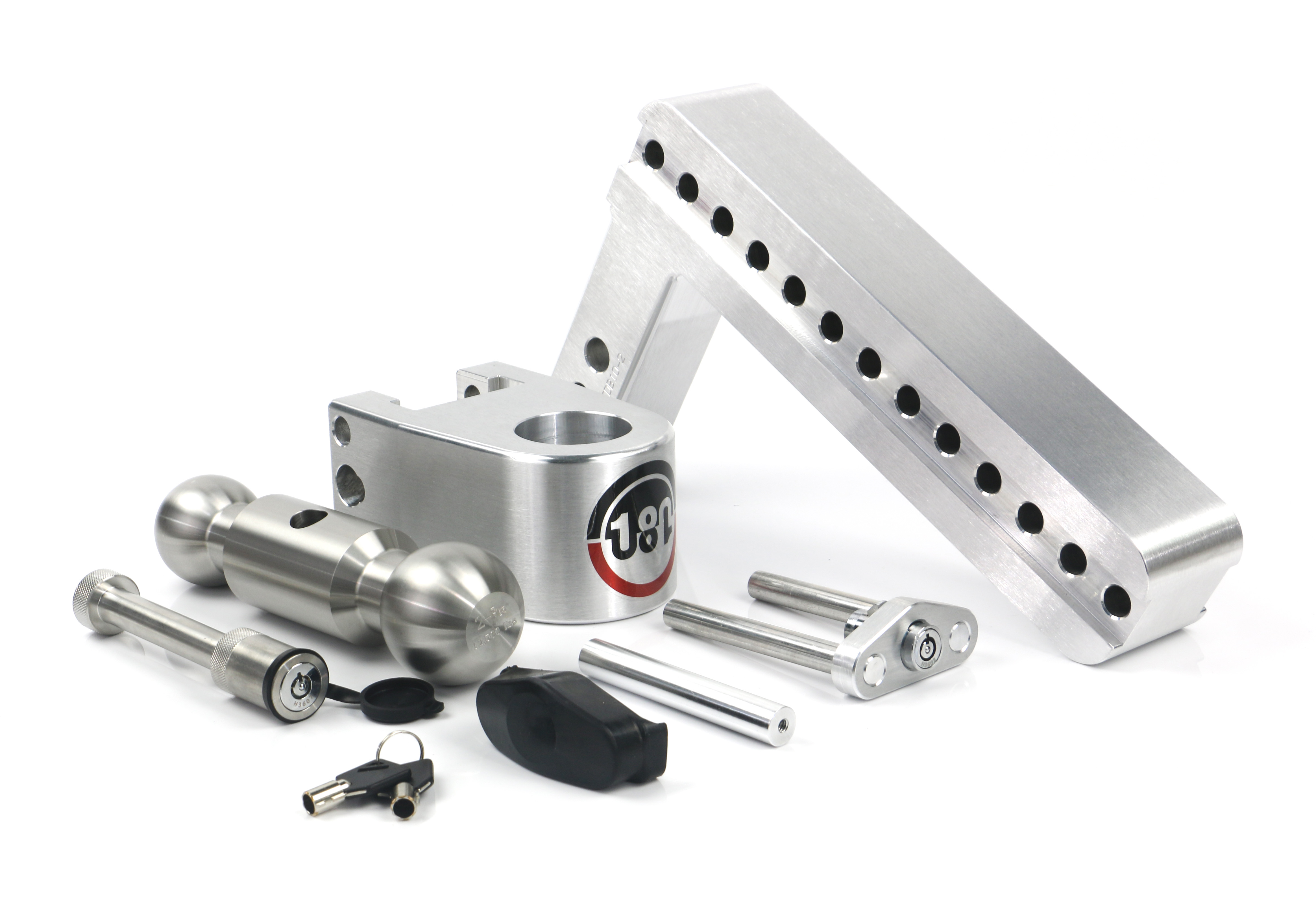 Picture of Weigh Safe LTB10-2-KA Adjustable Ball Mount Drop Hitch Receiver GTW - 10 2 12 500