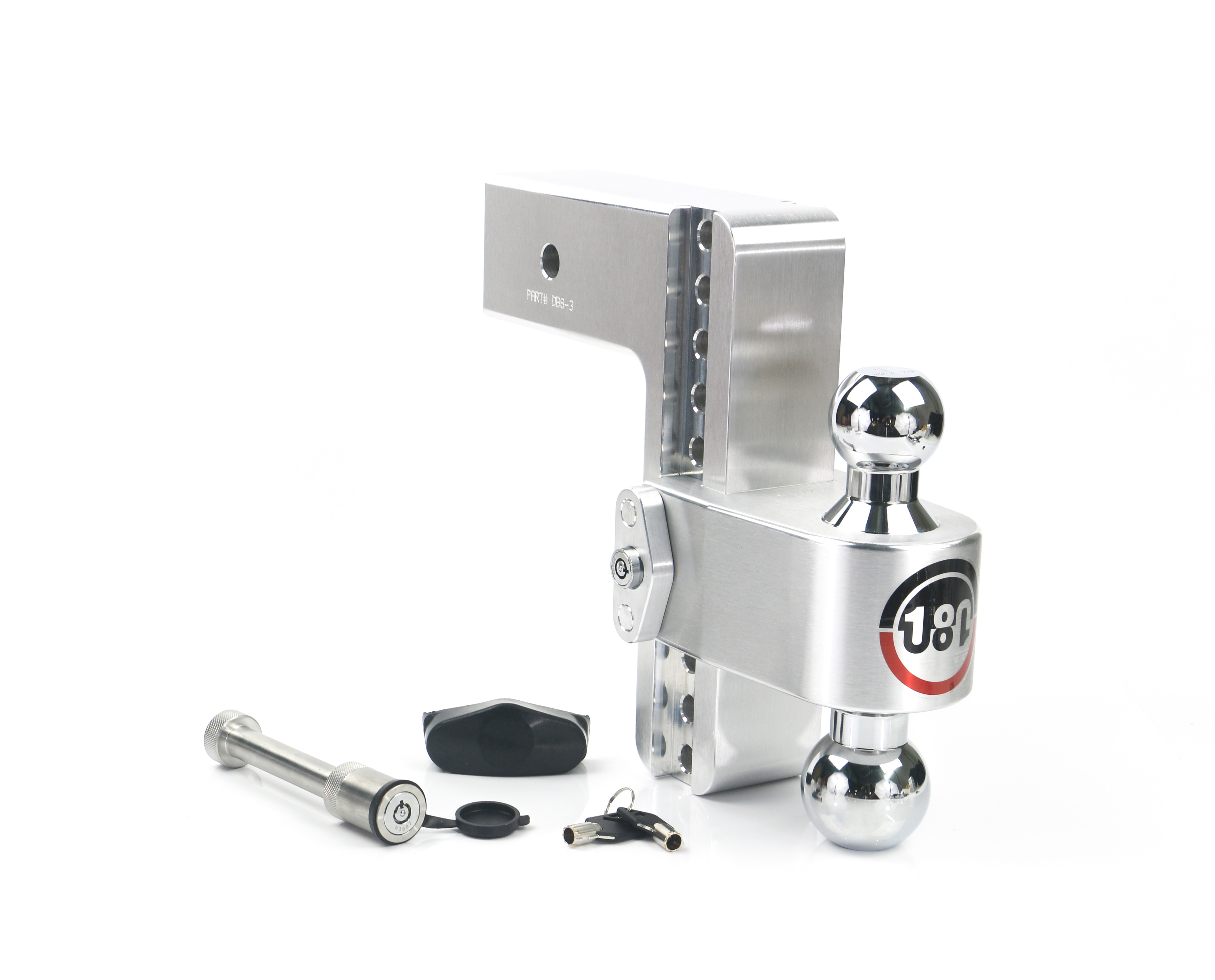 Picture of Weigh Safe CTB8-3-KA Adjustable Ball Mount Drop Receiver GTW - 8 3 21K