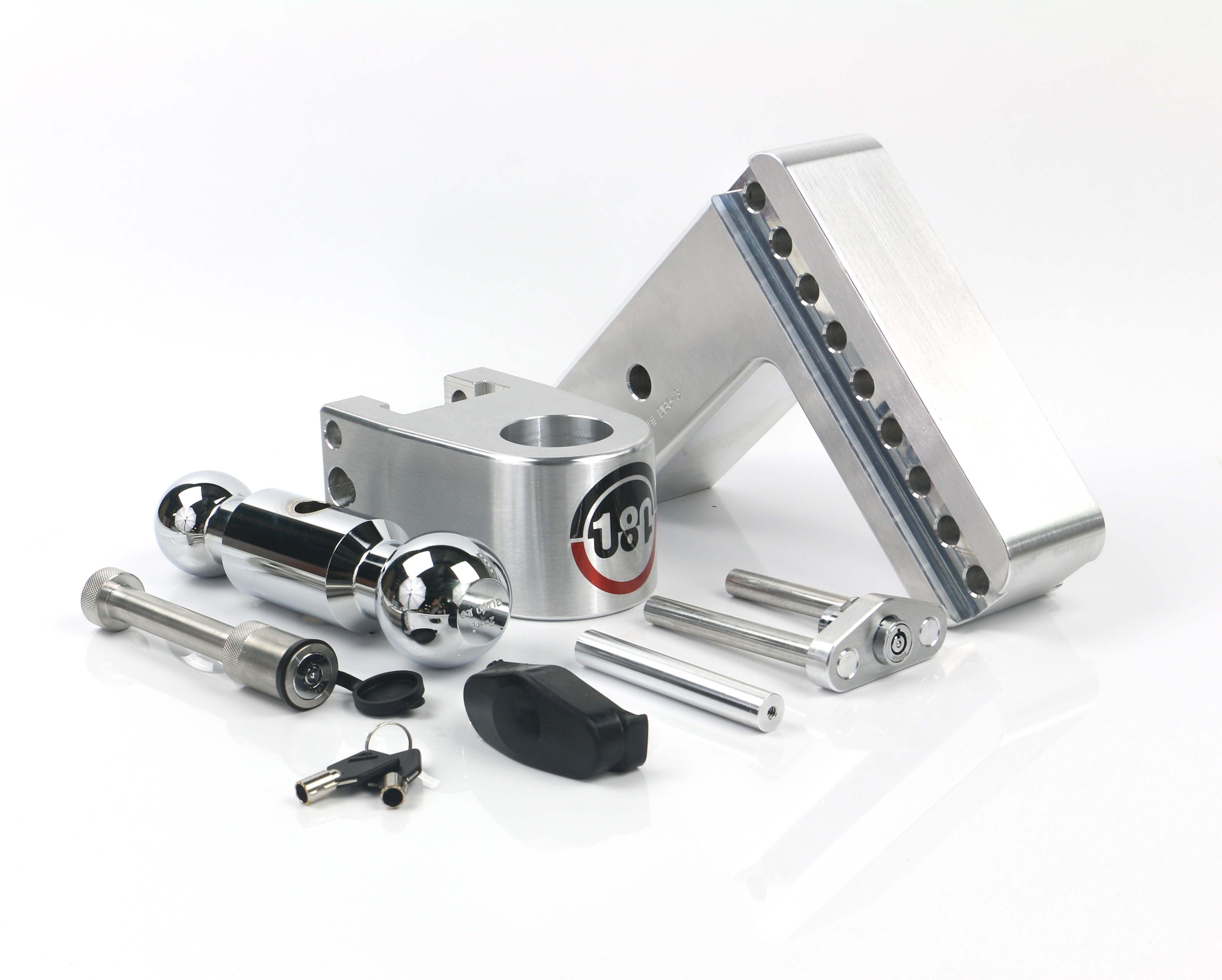 Picture of Weigh Safe CTB6-3-KA Adjustable Hitch Ball Mount 6" Drop 3" Receiver 21,000 GTW