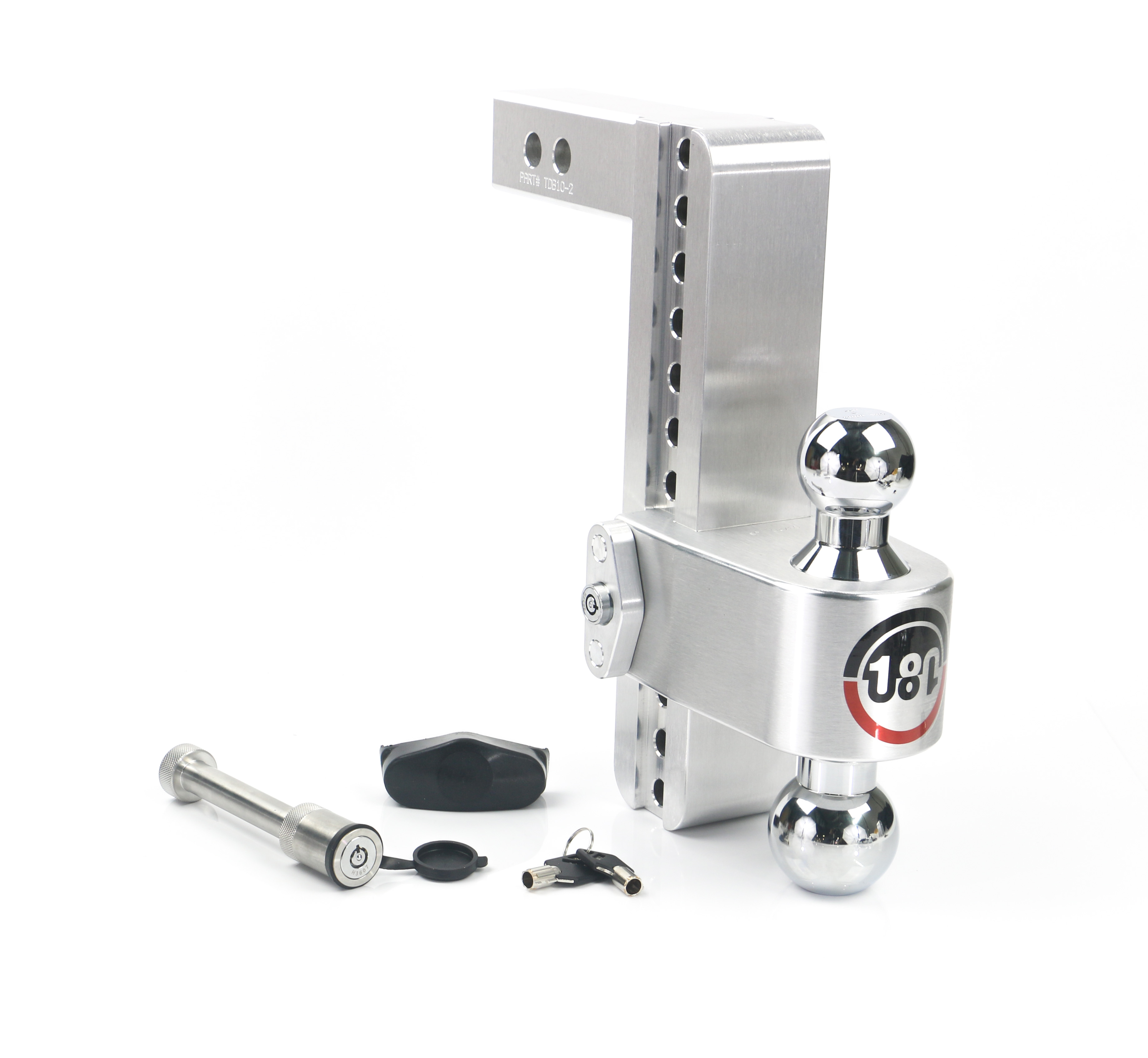 Picture of Weigh Safe CTB10-2-KA Adjustable Ball Mount 10" Drop Hitch 2" Receiver