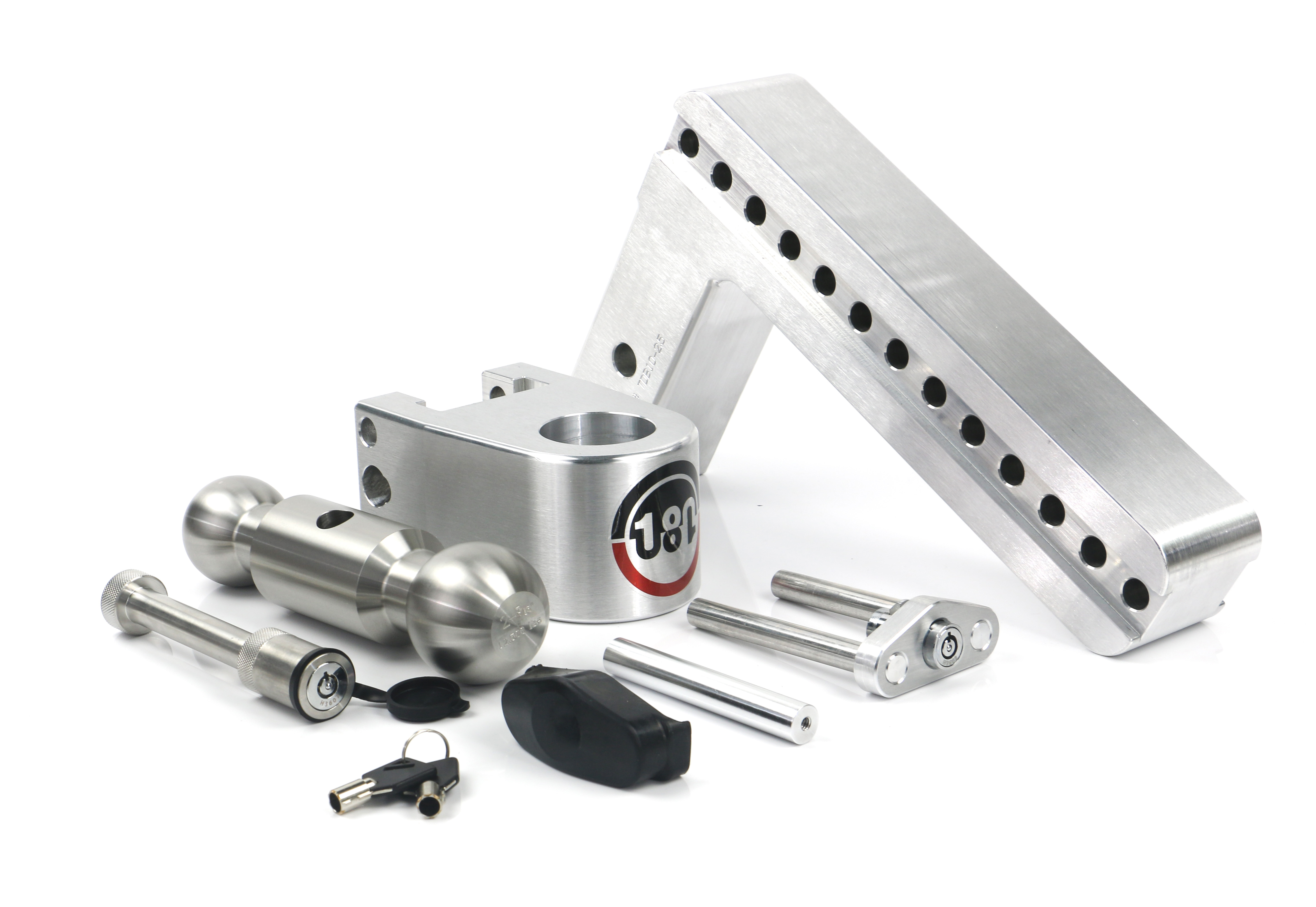 Picture of Weigh Safe LTB10-2.5-KA Adjustable Ball Mount Drop Shank GTW - 10 2.5 18 500