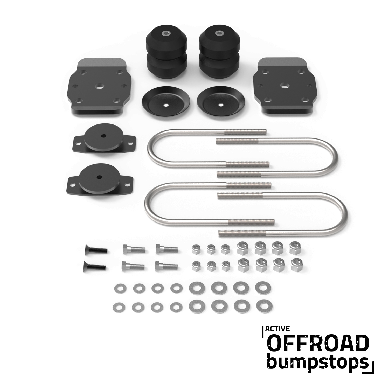 Picture of Timbren Industries ABSGMFK Active Off-Road Rear Bumpstops with U-Bolt Flip Kit Suspension Multi Purpose Bump Stop