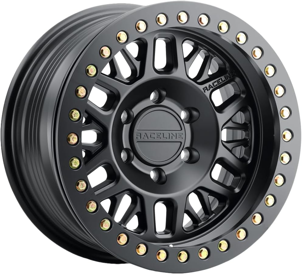 Picture of Raceline Wheels RT951B-79080-38 Ryno Beadlock 17x9 8x6.5 Satin Black Wheel