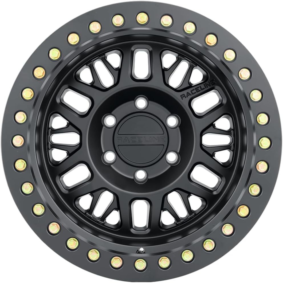 Picture of Raceline Wheels RT951B-79080-38 Ryno Beadlock 17x9 8x6.5 Satin Black Wheel