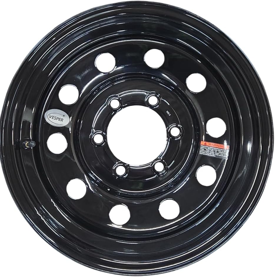 Picture of Taskmaster WS-16060655-BM-14341 16x6 Steel Trailer Wheel 6 on 5.5 Black Modular