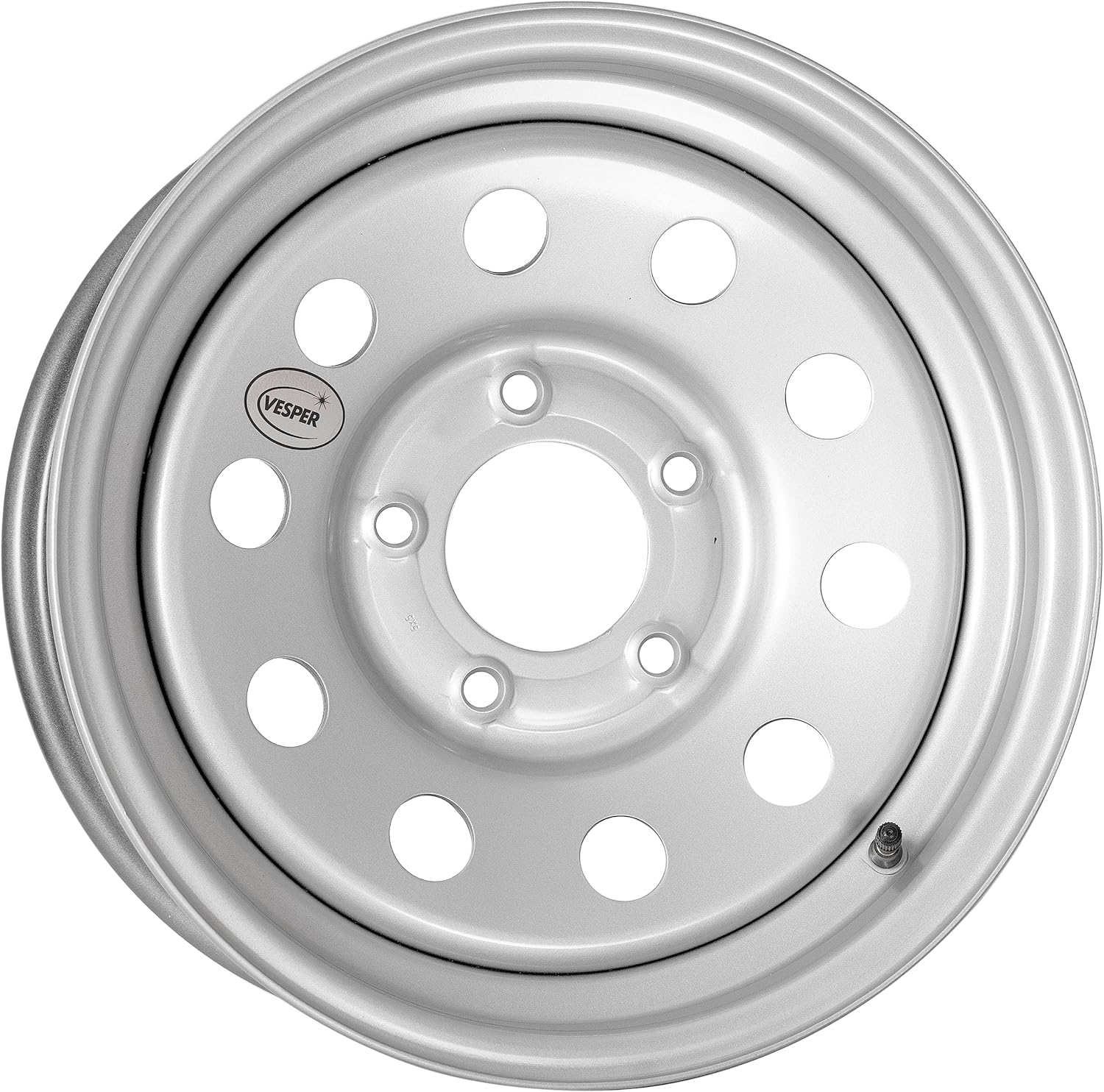 Picture of Taskmaster WS-15050545-SM-14341-R Silver Modular Steel Trailer Wheel 15x5 5-4.5